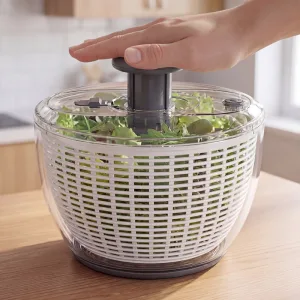 lettuce spinner, salad spinner, stainless steel salad spinner, lettuce dryer