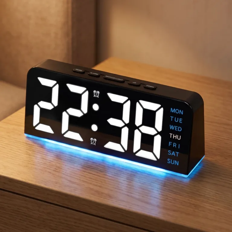 alarm clock with day