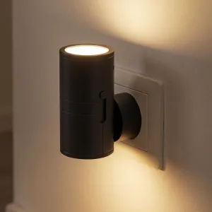 Lampă de noapte LED reglabilă, sensibilă la lumină, cu conectare la priză