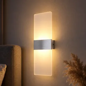 Aplică de perete LED modernă minimalistă, dreptunghiulară, din acril