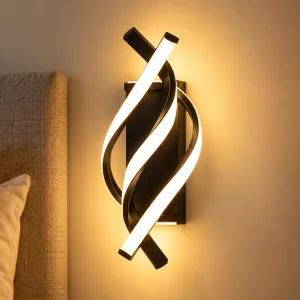 Aplică de perete LED reglabilă, curbată și elegantă, din aluminiu
