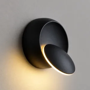 Aplică de perete LED rotundă, elegantă, din aluminiu