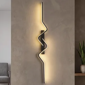 Aplice de perete LED moderne, curbate, din aluminiu, reglabile
