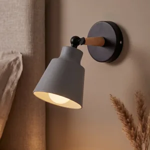Aplică minimalistă de dormitor cu braț articulat rotativ și lumină LED