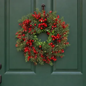 red berry christmas wreath