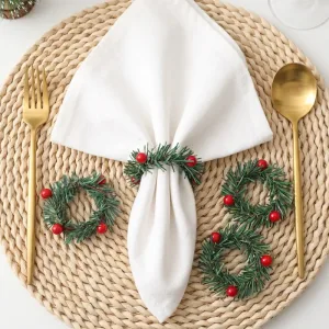 wreath napkin rings