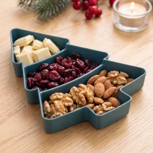 christmas tree serving platter